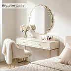 WallBeyond Round Wavy Mirror for Wall Decorative 36 inch, Modern Round Mirror - Image 3