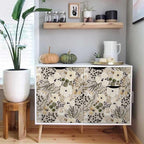 18"x236" Boho Cream/Brown Daisy Flower Peel and Stick Self Adhesive Wallpaper - Image 5