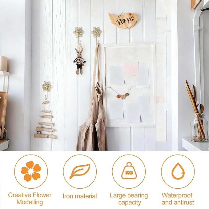 MOROBOR Flower Decorative Wall Hooks - Image 3