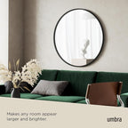 Umbra Hub Round Wall Mirror - Image 5