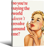 70s Pink Sexy Women Poster Funky Funny Quote Wall Art Retro Housewife Picture by Unknown