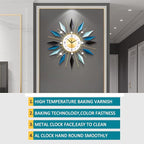 Large Metal Decorative Wall Clocks Silent Non-Ticking, 3D Modern Art Clock Home - Image 6