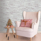 100 Whitewash Red Faux Brick Wall Tiles, 3D Thin Brick Veneers - Image 7