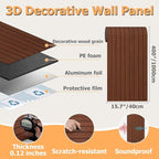 Arthome Peel and Stick Slat Wall Panels 15.7 "x400, Self-Adhesive PVC Wood - Image 8