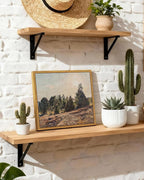 InSimSea Framed Canvas Wall Art, Vintage Pine Landscape Art - Image 2