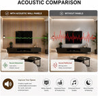 94.5 x 23.6 in Acoustic Wood Wall Panels, 3D Flexible Soundproof Absorbing - Image 5