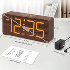 DreamSky Wooden Digital Alarm Clock - Image 6