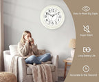 Vintage Wall Clock 13 Inch Quartz Silent Non-Ticking Analog Clock Battery - Image 2