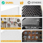 Peg Board, 3 Pack Metal Pegboard Panels White Pegboards Wall Organizer - Image 6