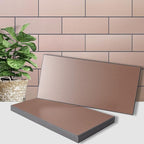 AULIGET 20-Piece Copper Peel and Stick Backsplash Metal Tile, Laundry Room by AULIGET