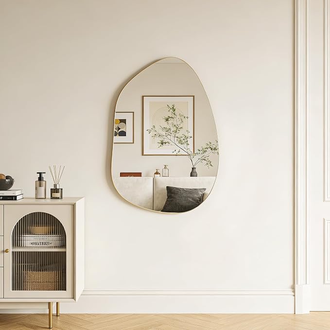 Irregular Wall Mirror Asymmetrical Mirror, Decorative Modern Mirror, Tempered - Image 8