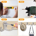 CBWLWJ 10 Pack Coat Hooks Wall Hooks - Image 7