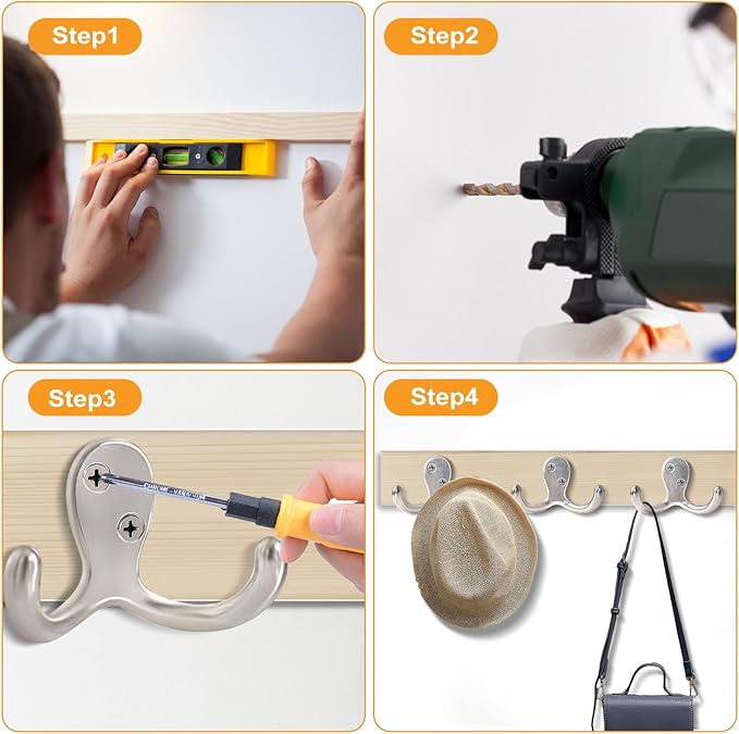 CBWLWJ 20 Pack Coat Hooks Wall Hooks - Image 7