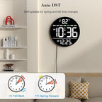 WallarGe Large Digital Wall Clock - Image 4