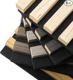 Art3d 5-Pack Sample Acoustic Wood Panels by Art3d