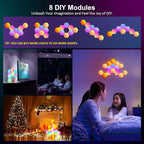 OJQ 8 Pack Hexagon Lights Wall RGB Panel - Image 5
