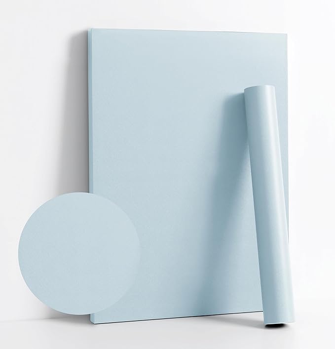 Dimoon 118''x17.7'' Blue Peel and Stick Wallpaper Contact Paper Modern Self by DIYYOURMOON