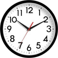 DAXSMY Wall Clock Analog 10 Inch Silent Non Ticking Battery Operated Modern by DAXSMY