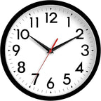 DAXSMY Wall Clock Analog 10 Inch Silent Non Ticking Battery Operated Modern by DAXSMY