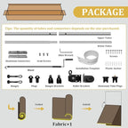 Shade&Beyond Custom Size Outdoor Roller Shades Cordless Patio Roll Up Blinds - Image 3