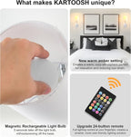 Battery Operated Wall Sconces Set of Two, Wireless Rechargeable Wall Light - Image 4