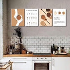NCYEL 4pcs Modern Minimalist Coffee Wall Art Kitchen Coffee Shop Pictures - Image 2