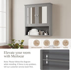 Bathroom Wall Cabinet with Mirror, Bathroom Mirror Cabinet Wall Mounted - Image 5