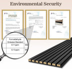 4 Pack Wood Panels for Wall, 94.4" x 12.8" Acoustic Wood Slat Wall Panel for - Image 5