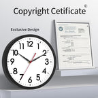 AKCISOT Wall Clock 10 Inch Silent Non-Ticking Modern Clocks Battery Operated - Image 5