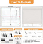 AOSKY No Drill Cordless Blackout Roller Shades - Image 5