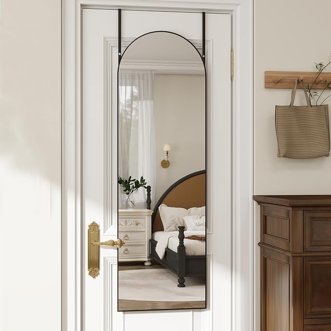 Over the Door Mirror Full Length, Behind the Door Wall Mirror, Back of Door by TinyTimes