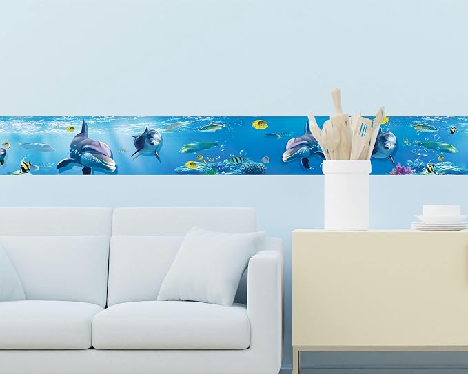 FLFK Peel and Stick Wallpaper Border Wall Decals - Image 3