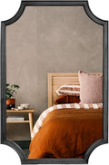 WallBeyond 24" x 36" Full Scalloped Corners Arch Rectangle Wall Mirror by WallBeyond