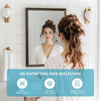 Retro Copper Effect Framed Wall Mirror, 20x30 Rectangle Mirror, - Image 3
