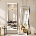 Kosmonia 71x24 Full Length Mirror, Dimmable 3 Color LED Light w/Light Memory by Kosmonia