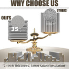 Upgrade 12 pack Self-adhesive Sound Proof Foam Panels, Decorative Soundproof - Image 3