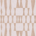 Tempaper Beige Textured Faux Grasscloth Geo Removable Peel and Stick Wallpaper by TempaperCo