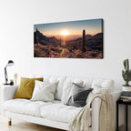 Mountain Wall Art Sunset Cactus Wall Decor Arizona Sonoran Desert Canvas - Image 6