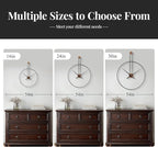 Large Wall Clock 24 Inch, Modern Silent Non-Ticking Clocks - Image 6