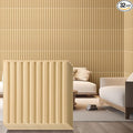 Nuanchu 32 Pcs 3D Slat Wall Panels, Paintable Waterproof Textured Tiles by Nuanchu