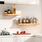 12 Pack - 14 inch Black Hidden L Shelf Bracket Iron Floating Shelf Brackets - Image 7