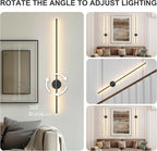 Battery Operated Modern Wall Sconces Set of Two, Rechargeable Wireless Wall - Image 7