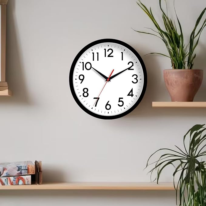 DAXSMY Wall Clock 8 Inch Silent Non-Ticking Battery Operated - Image 8