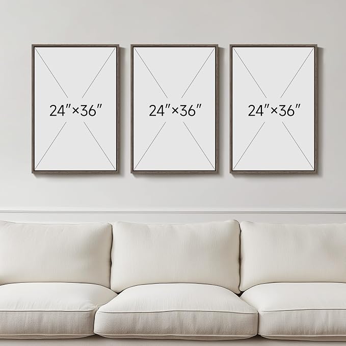 Large Framed Neutral Earth Tone Desert Wall Art - Image 3