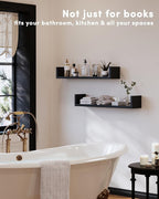 Wall Bookshelf, U Shaped Floating Bookshelf, Hanging Bookshelves - Image 3