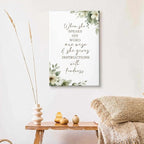HIWX Christian Wall Decor, Sage Green Botanical Bible Verses Framed Canvas - Image 6