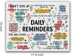 Inspirational Daily Reminders Poster Canvas Wall Art - Image 2