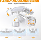 LUTEC 72W 7500LM LED Security Lights Motion Sensor Light Outdoor, 5000K Daylight - Image 7