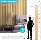 Art3d 6-Piece Wood Slat Panels for Stylish Interior Decor and Ceiling Decoration - Image 5
