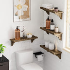 QsQueen Scalloped Wood Wall Shelf – 17 Inch Floating Shelf - Image 4